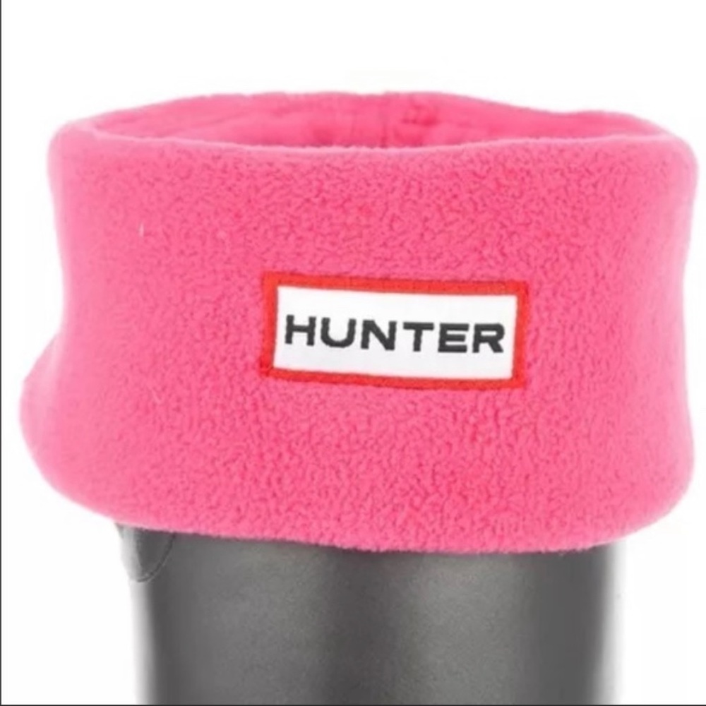 Hunter boot fleece sock liner. Pink. Size Large